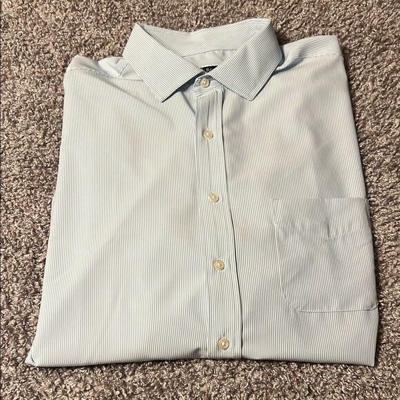 Club Room Blue Dress Shirt Classic Style - Picture 1 of 4